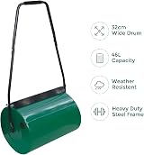 Crystals 46L Heavy Duty Garden Lawn Roller Galvanized Steel Scraper Bar view 2