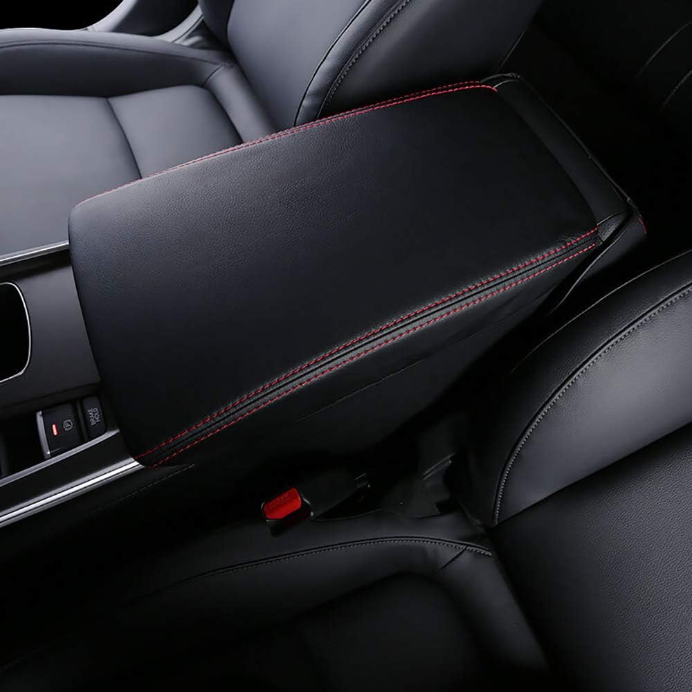 AAGIILEEYO Armrest Covers for Cars, PU Leather Custom