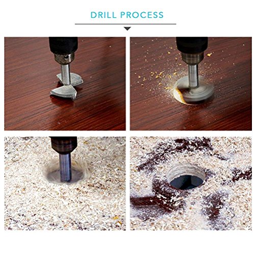 flintronic® Forstner Drill Bit (19Pcs 10mm40mm) Titanium Alloy Steel