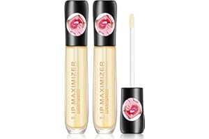 CAPPUVINI Lip Plumper, Lip Plumping Lipgloss, Plumping Lip Oil, Lip Maximizer Plumper with Hyaluronic, Vitamin E Lip Plumping Serum Juicy Lip, Lips Plumping Lip Gloss Make Lips Fuller and Moisturizing (2)