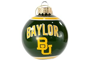 FOCO Baylor University– Collector's Edition Baylor Bears Ornament – Represent Bruiser and Show Your Big 12 Spirit with Officially Licensed Holiday Fan Decorations