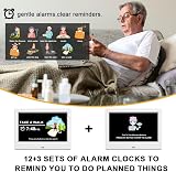 CAZOKASI DST Digital Clock with Date Day Large Display 12 Alarms Plug-in view 3