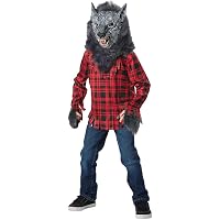 Spooktacular Creations Werewolf Costume For Kids - Light-Up Red Eyes Mask & Claws Set - View #3