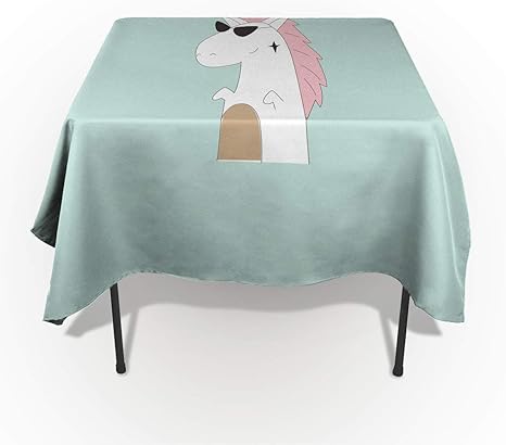 Amazon 長方形テーブルクロス かわいい馬のイラストがプリントされたサングラス 長方形ポリエステルテーブルクロス テーブルカバー リネン装飾 キッチンテーブル パーティー 休日の夕食 結婚式などに最適 60 X 104 18 11 29 Xgl Sstwzbakfad テーブル