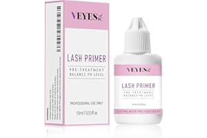 VEYES INC Lash Primer for Eyelash Extensions 15ml Professional Use Only Easy to Removes Proteins and Oils Increase Adhesive Bonding Power