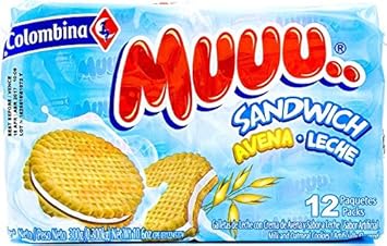 Amazon.com : Colombina Muuu Sandwich Avena Leche, 10.5 Ounce (Pack of 24) : Grocery & Gourmet Food