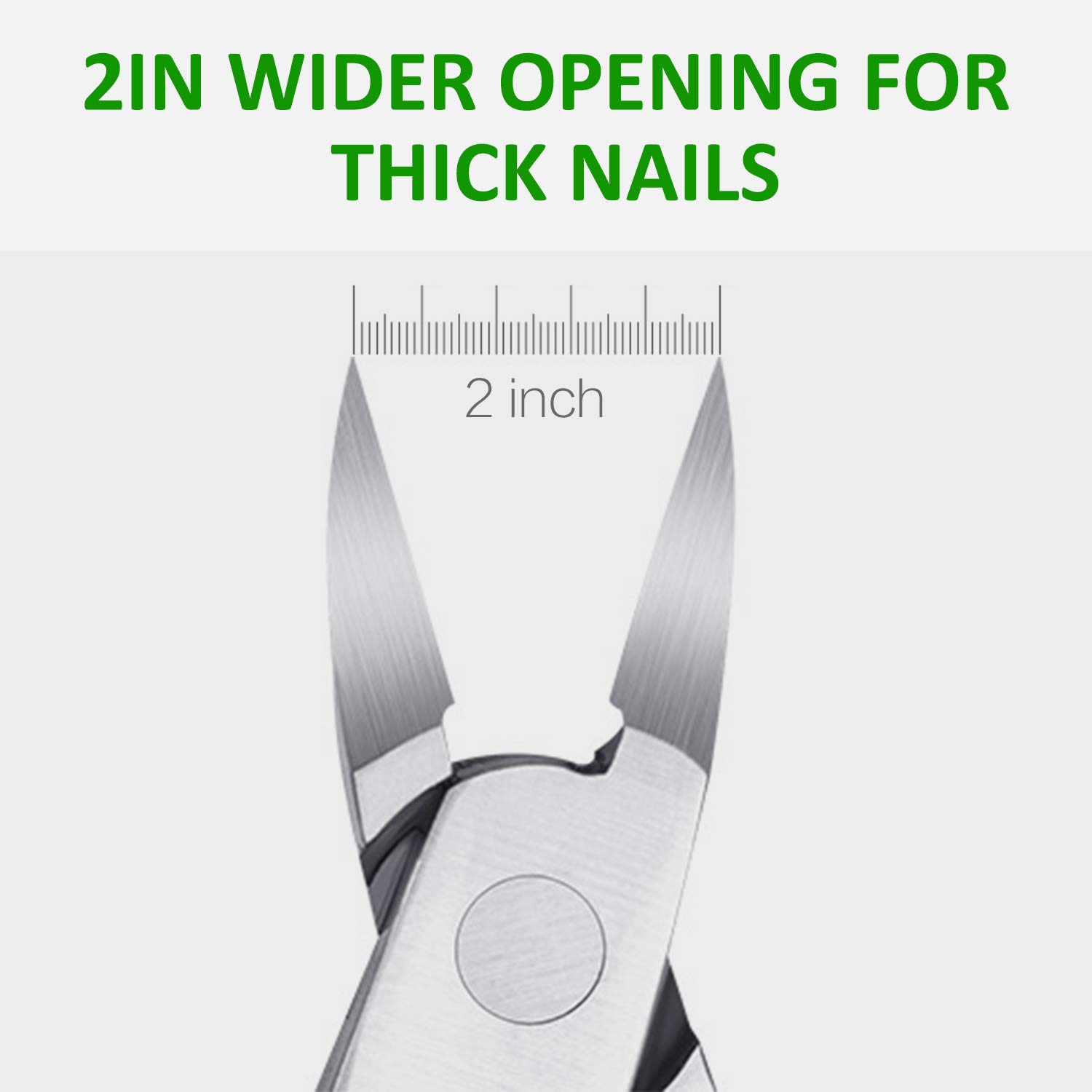 Ingrown Toenail Tool Kit Toe Nail Clippers for Men Women Seniors Sharp Stainless Steel Pedicure Trimmer with Easy Grip Soft Handle Blue: Beauty