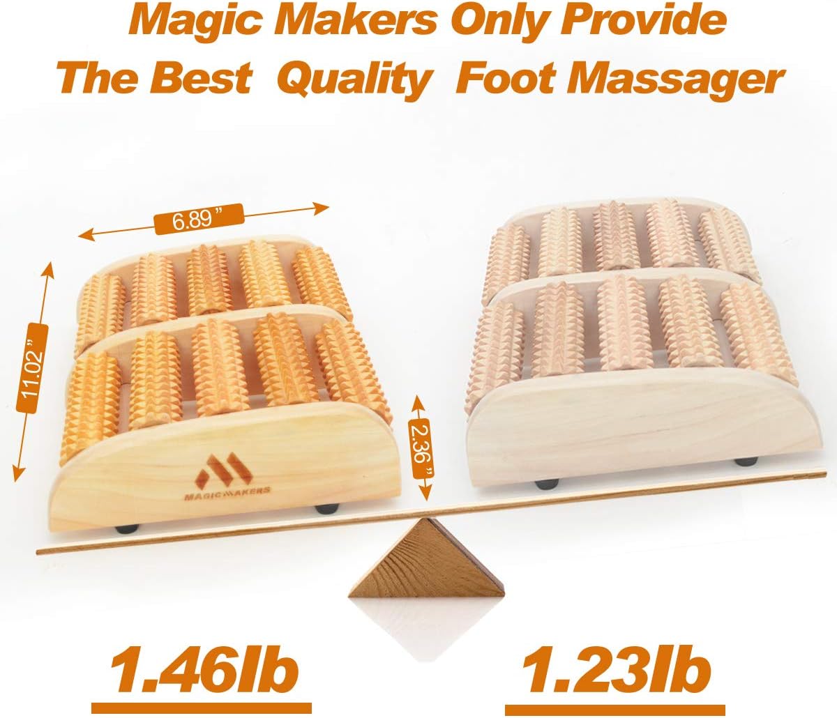 Gifts Dual Foot Massager Roller - Unique Gifts for Men, Women, Mom, Dad, Teacher - Original Shiatsu Massage for Foot, Leg, Back - Relax & Relieve Foot Pain, Plantar Fasciitis, Stress Relief: Health & Personal Care