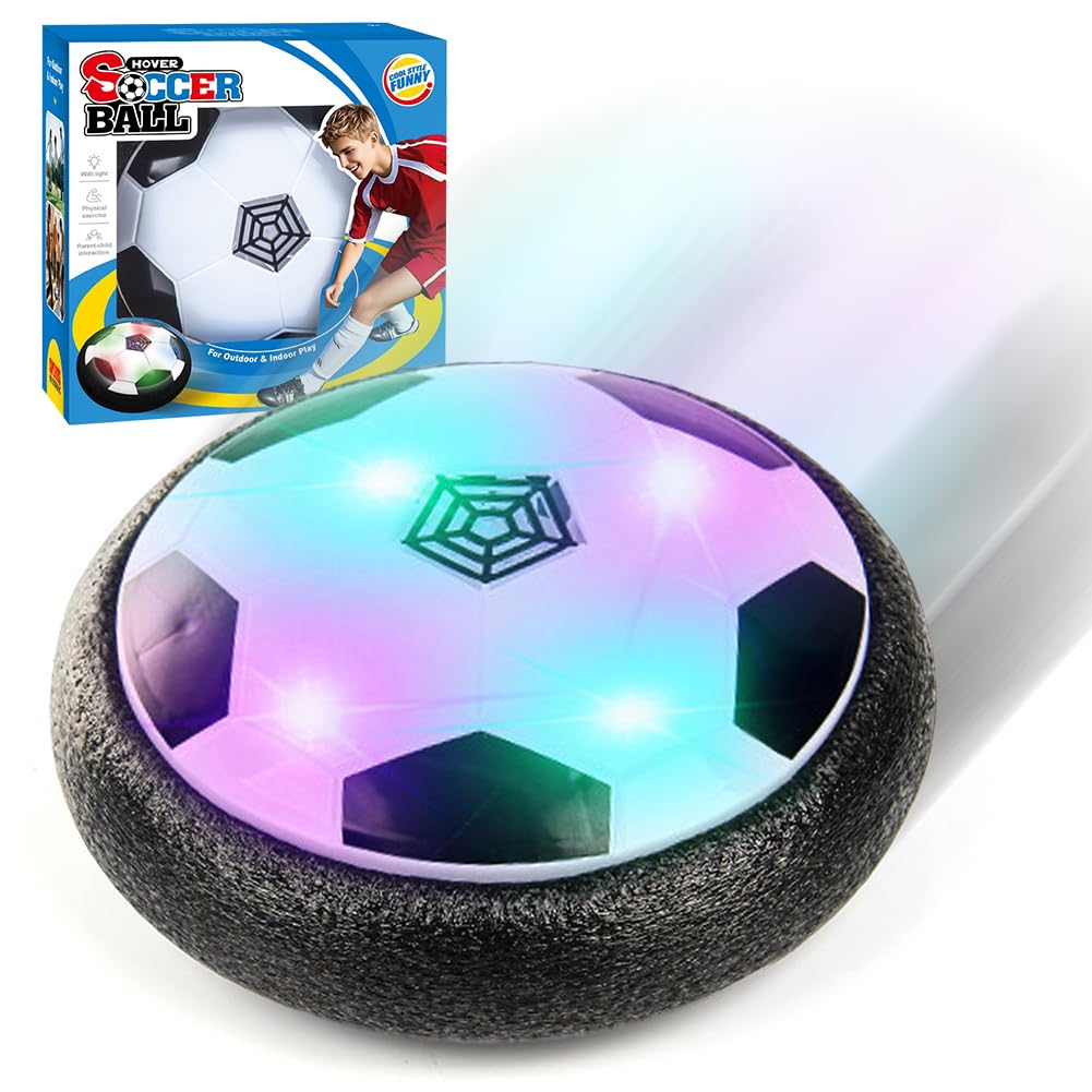 Hover Football Toys Hover Soccer Balls Sports Games Gift Air Power Football Indoor Outdoor Ball Games Toys Soccer Ball Game Fun Birthday Gift for Boys Girls