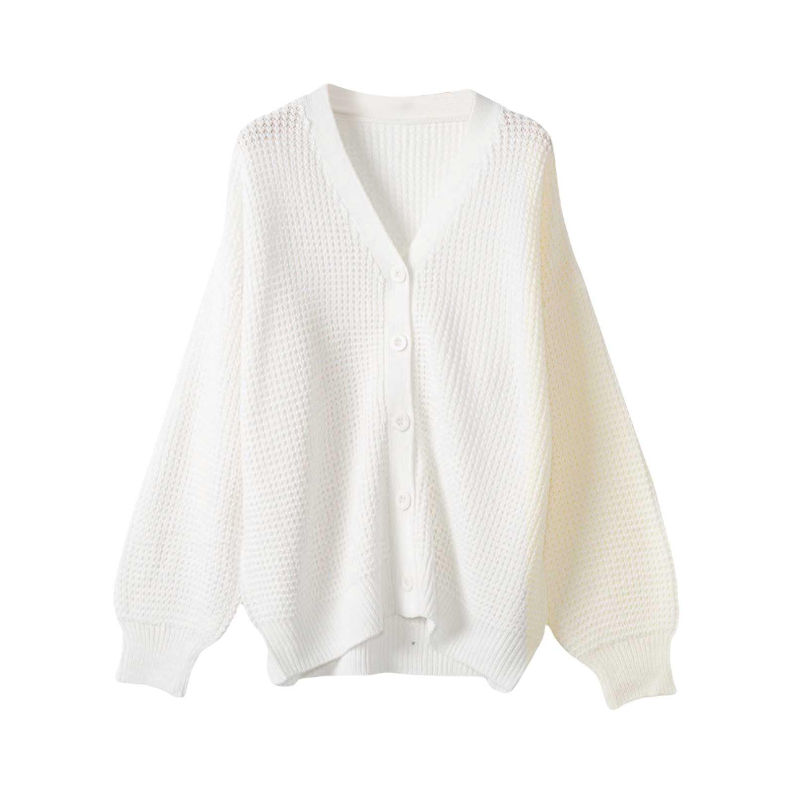 ADJHDFH Crochet Sweaters For Women 3/4 Sleeve