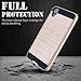 HTC Desire 626s Case, HTC Desire 626 Case,eTzone Premium Extra Slim Shockproof Case, Steel Hybrid Dual Layer [TPU + Soft Silicone] Protective Case Cover for HTC Desire 626 / 626s (626 Champagne Gold)