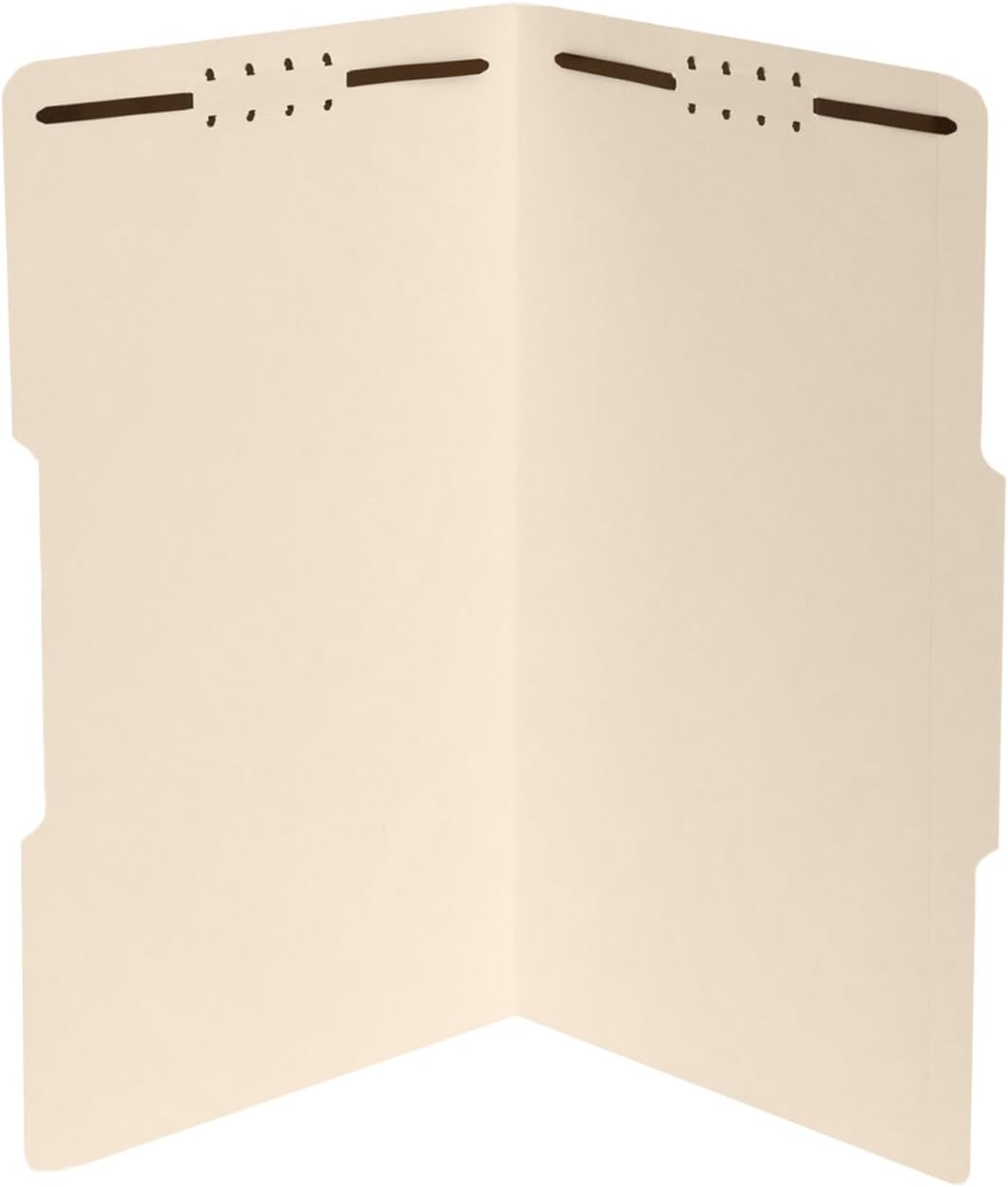 50 Legal Size 1/3 Cut Fastener File Folders - Reinforced Top Tab - Durable 2 Prongs Designed to Organize Standard Legal and Medical Files, Law Office Reports - Legal Size, Manila, 50 Pack : Office Products