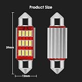 BROTOU 39mm Festoon LED Car Bulb 6pcs Xenon White 12 SMD 4014 180LM Interior view 5