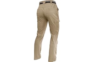 AREOUTS Men's Hiking Pants Quick-Dry Lightweight Waterproof Travel Outdoor Camping Hunting Fishing Work Cargo Pants