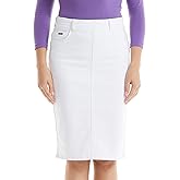 ESTEEZ Straight Knee Length Stretch Denim Jean Skirt for Women Size 0-24 Plus Size - Boston