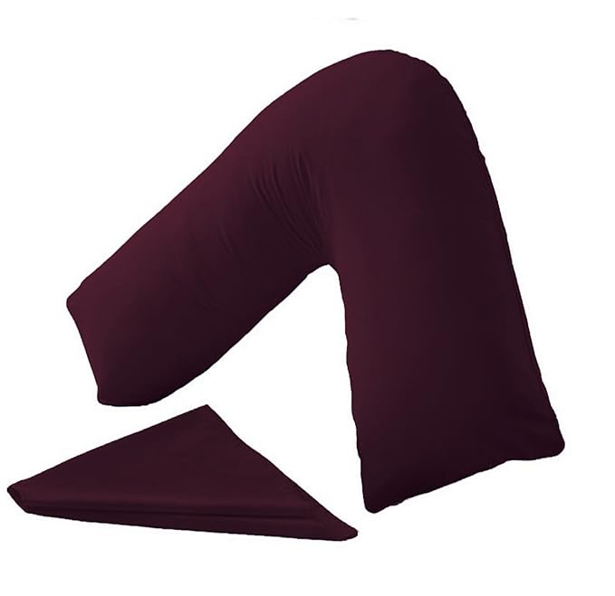 Hollowfibre Back & Neck Support V Shaped Orthopedic Pillow With Pillow