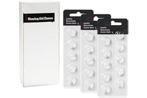 KH HAIKE Hearing Aid Domes for Oticon Replacements, Oticon Minifit Double Vent Bass Domes (10 mm/3 Packs）, Universal Domes for Oticon Hearing Aid Supplies.