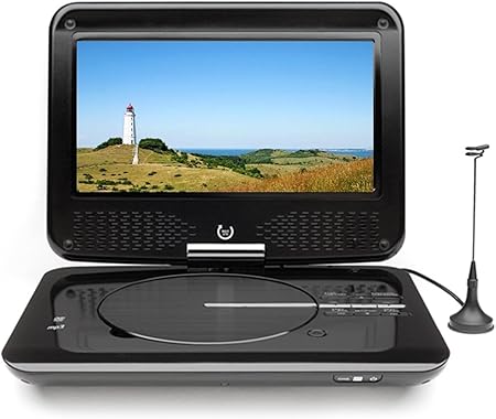 Dual Dvd P 905 Tragbarer Dvd Player 22 9 Cm 9 Zoll Lcd Monitor Dvb T Tuner Usb Anschluss Schwarz Amazon De Heimkino Tv Video