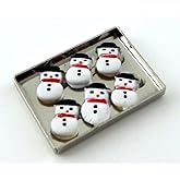 Dollhouse Miniature Cookies on Sheet, Snowman