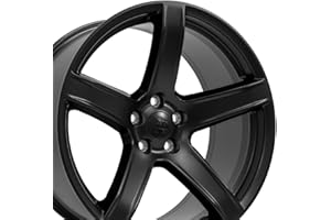 OE WHEELS LLC OE Wheels DG22 20 Inch Rim Fits Charger/Challenger SRT Hellcat Style 5x115 20x9.5 Satin Black - Hollander 2640 (1)