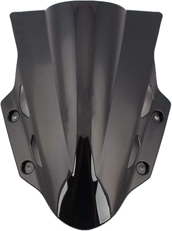 Amazon スズキgsx250r Gsx 250r 17のためのダブルバブルオートバイ風防ウィンドスクリーン ブラック スクリーン本体 車 バイク