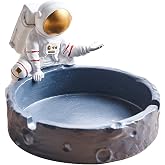 WCJL Astronaut ashtray，Cigar Ashtray，Decorative Modern Ashtray for Home Office Indoor Outdoor Patio Use