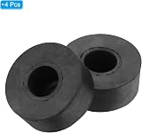 PATIKIL Rubber Vibration Isolation Washer Pads 1" OD 0.3" ID 0.4" Thick Black view 3