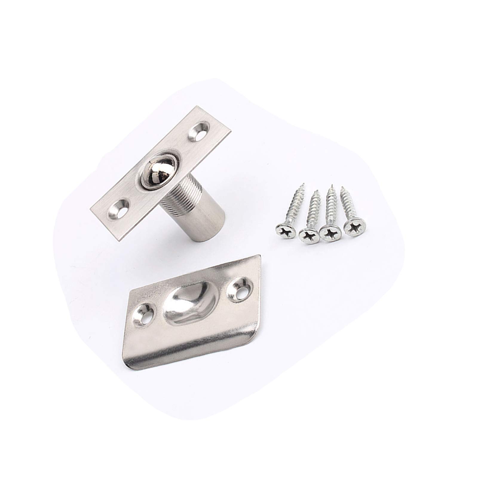 Door Catch Ball Latches Ball Bearing Door Catch Closet Door Ball Catch Hardware Adjustable Spring Cabinet Latch French Door Catches for Doors, Cupboards, Cabinets and Wardrobes 1PCS