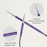 KnitPro Zing Fixed Circular Needles Asymmetrical 10" 3.75mm view 2