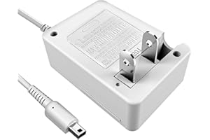 ANYQOO 3DS Charger, AC Adapter for New 3DS 2DS 2DS XL 2DS DSi DSi XL - Home & Travel Charger with Wall Plug (100-240v)