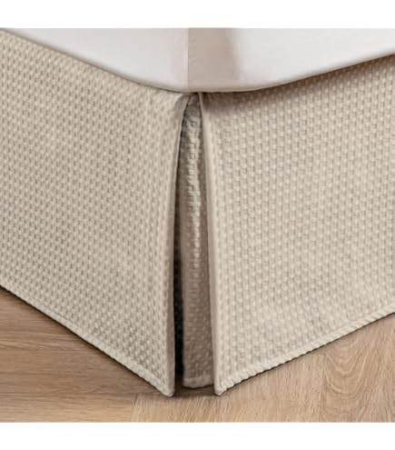 12 Inch Tailored Drop Ruffled/Gathered Easy Fit Bed Skirt (Short Queen