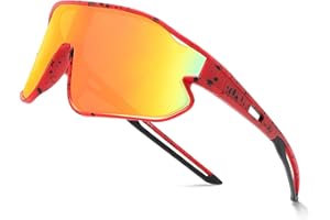 Novoto Kids Baseball Sunglasses, Youth Lightweight Cycling Sun Glasses for Age 8-16 Boy Girl, TR90 Frame & Retainer Strap