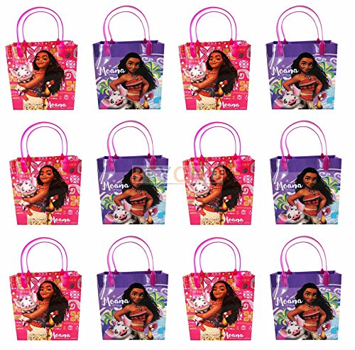 Disney Moana 12 Pcs Medium Goodie Bags Party Supply Party Favor Bags