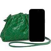 Woven Dumpling Bag for Women Clutch Purses, Cloud Crossbody Handbag Soft Shoulder Bag