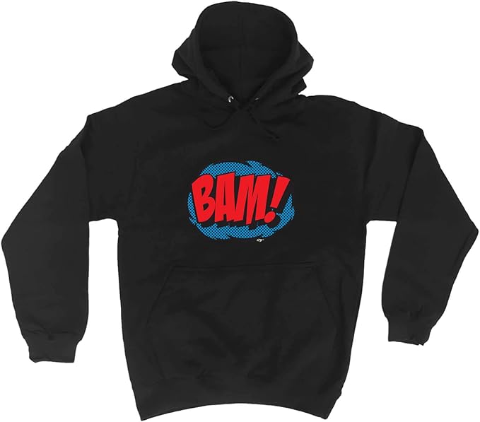 Funny Novelty Hoodie Comic Bam Hoody Jumper Clothing Amazon.co.uk