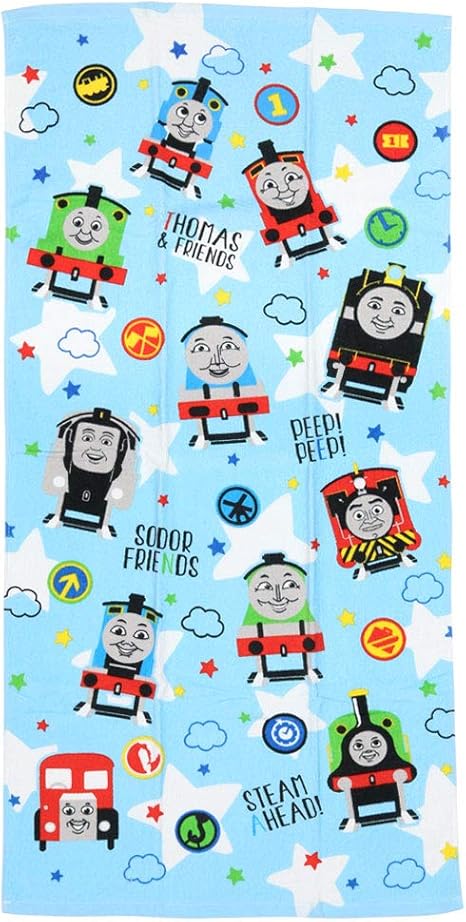 Amazon キャラクターバスタオル 約60 1cm トーマス ジャンプアップ バスタオル ホーム キッチン オンライン通販