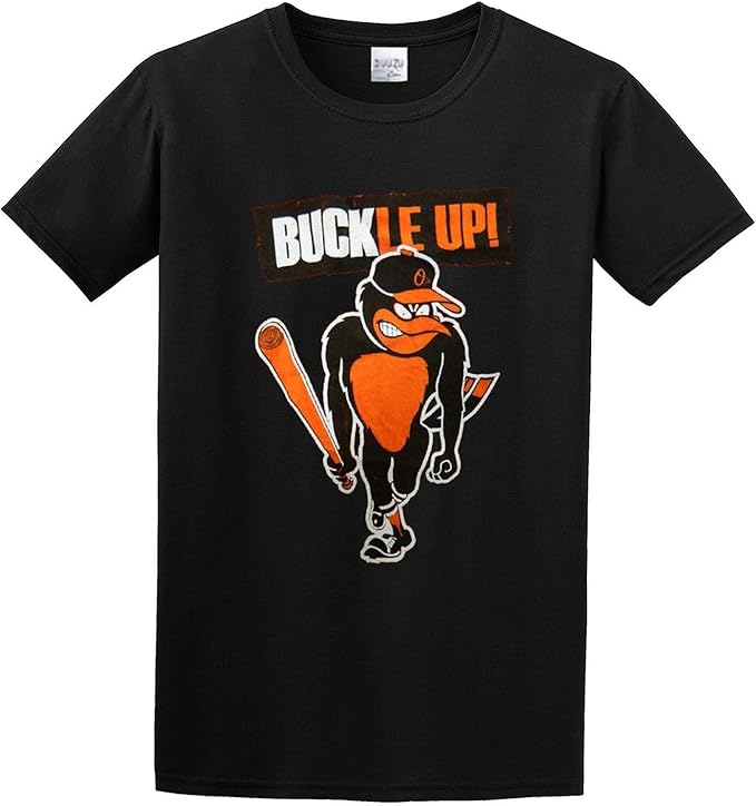 Baltimore Orioles Angry Cotton Round Neck Tee Shirt for Men: Amazon.co.uk: Clothing