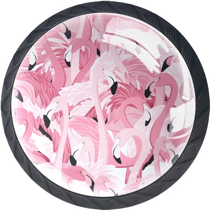 Runder Schrankknauf für Kommode, Schublade, Schrank, Pink, 4 Stück