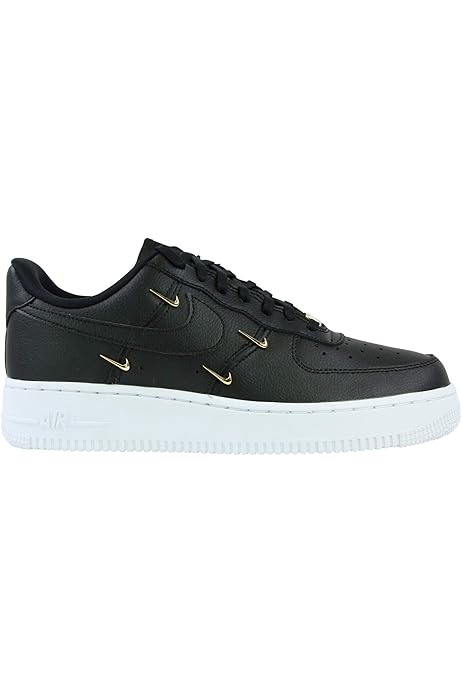 nike black and gold internationalist trainers