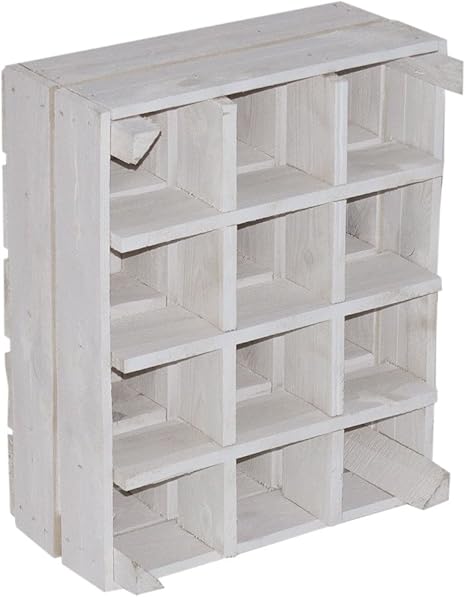 Juego de 3 Blanco – Caja botellero como 50 x 40 x 23 cm: Amazon.es: Hogar