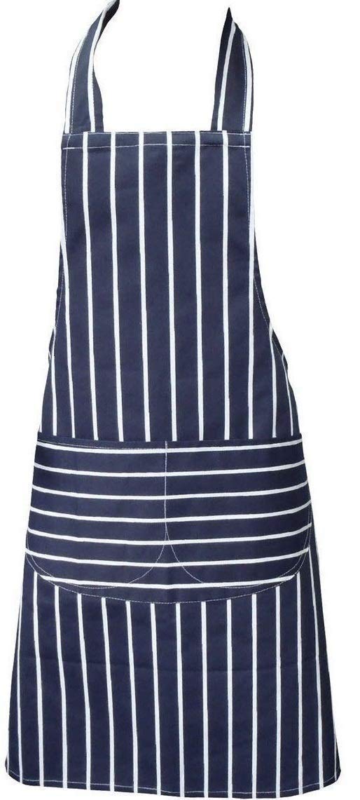 Chefs Apron, Blue, Cooking Apron for Men and Women, Kitchen Apron for