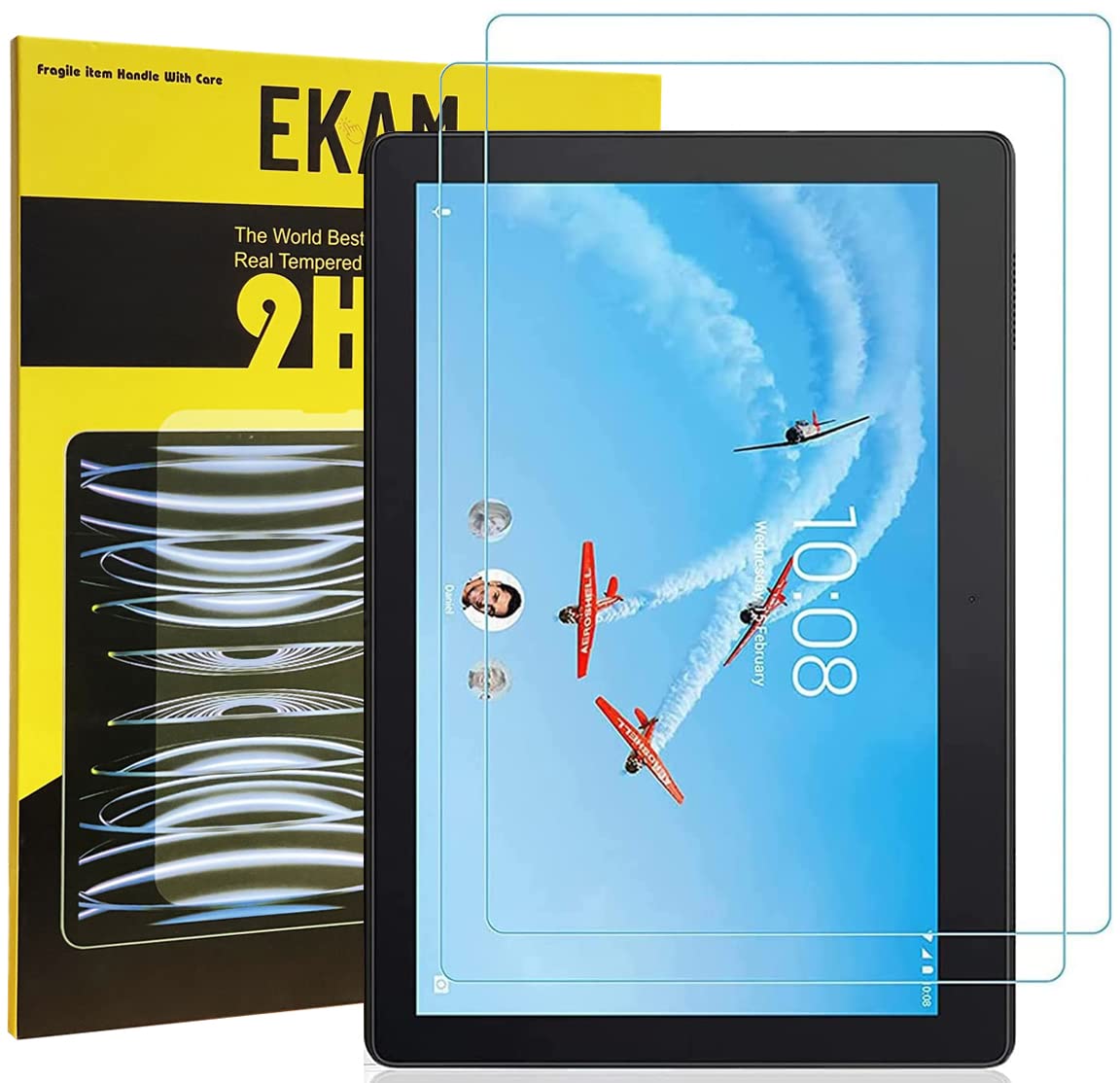 Mobile Stuff [2 PACK] Lenovo TAB E10 Screen Protector Screen Protector - Tempered Glass Screen Protector Guard Cover Film (High Definition) (Bubble Free) for Lenovo TAB E10（TB-X104F - 10.1 Inch