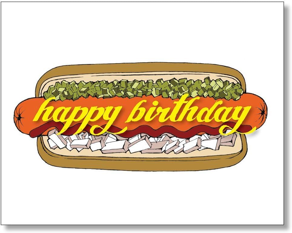 Happy Birthday Hotdog Card