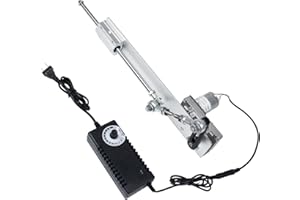 YIDOFENG Reciprocating Cycle Linear Actuator Stroke 2cm-8cm, DC 24V 120RPM,Adjustable Telescopic Rocker Arm Mechanism Gear Motor with Speed Controller Regulation Adapter