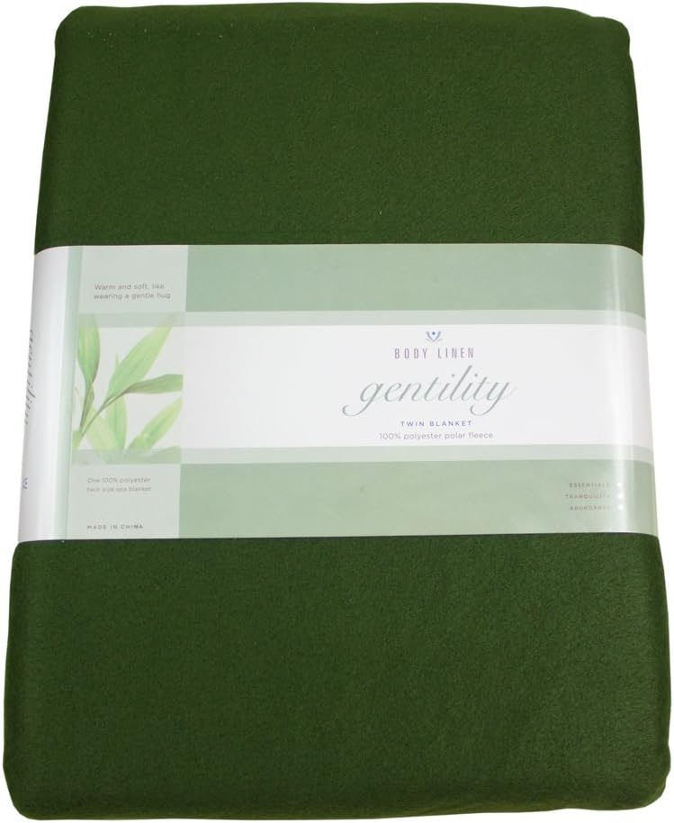 Gentility Polar Fleece Massage Table Blanket, Forest Green