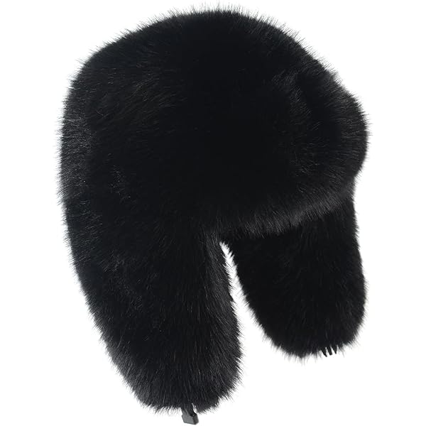 YFJNV Y2K Faux Fur Russian Hat, Soft, Warm Winter Trapper Hat with