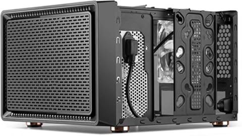 Sarahjers-Home Juego Mini Laminado en frío Caja de Acero Chasis Micro ATX Mini ITX Ordenador estándar ATX El Flujo de Aire de Alta y silenciosa (Color : Black, Size : One Size)