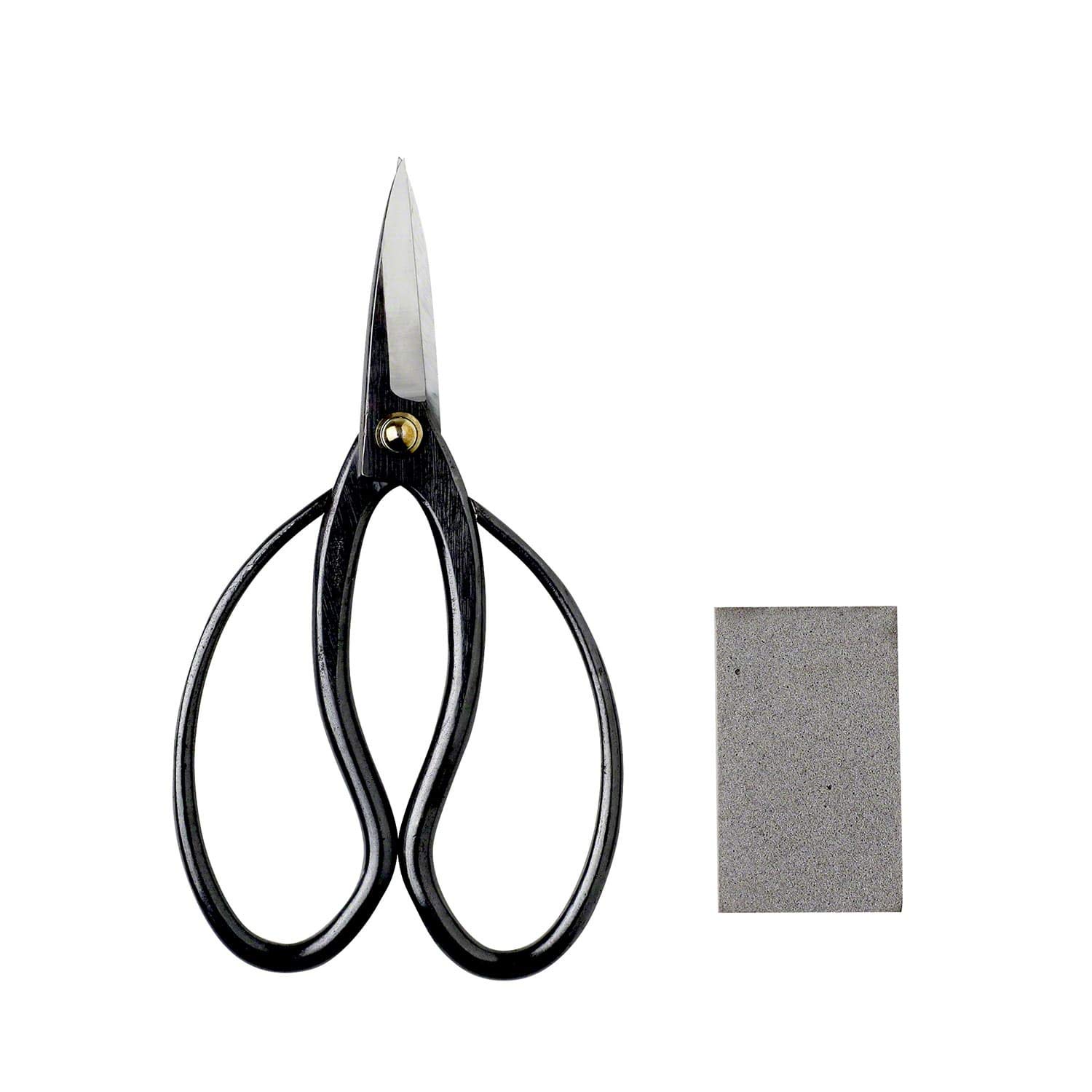 Wazakura Japanese Bonsai Trimming Care Kit MADE IN JAPAN - Traditional Bonsai Scissors 180mm(7") + Sap Rust Eraser Gift Box Set
