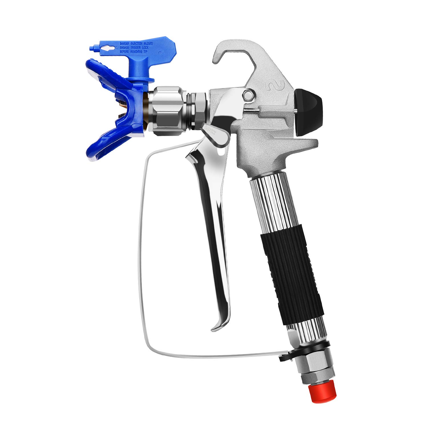 MoPei Airless Spray Gun with Tip Guard and 517 Tip, Compatible with Graco Sprayer, 3600 PSI