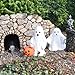 Miniature Fairy Garden Trick or Treat Ghosts, Set of 2